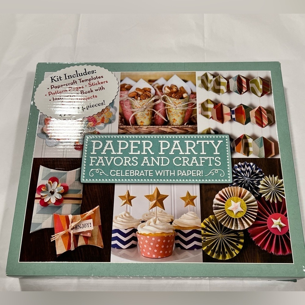 Paper Party Favors and Crafts Box Set by New Seasons - Celebrate With Paper NEW